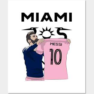 Messi inter Miami Posters and Art